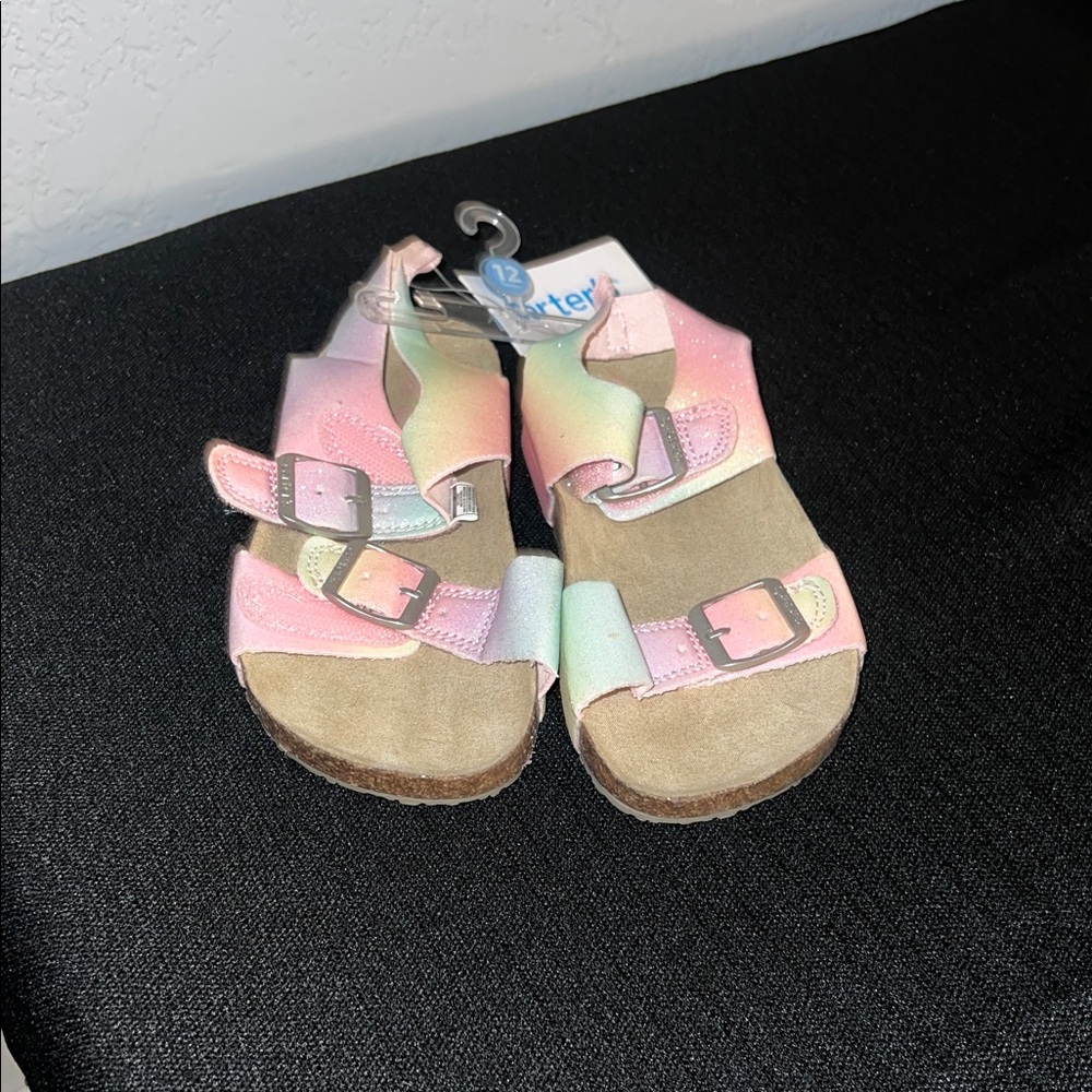 Carter's Pink and Green Kids Sandals